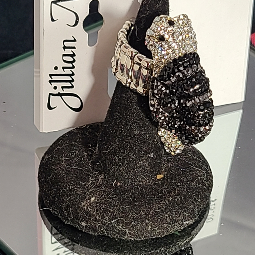 Jillian Michel brand new Sparkly rhinestone turtle ring